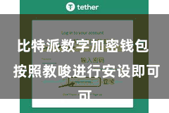 比特派数字加密钱包 按照教唆进行安设即可