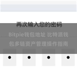 Bitpie钱包地址 比特派钱包多链资产管理操作指南