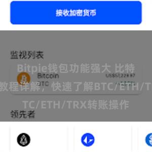 Bitpie钱包功能强大 比特派钱包转账教程详解，快速了解BTC/ETH/TRX转账操作