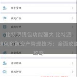比特派钱包功能强大 比特派钱包多链资产管理技巧：全面攻略