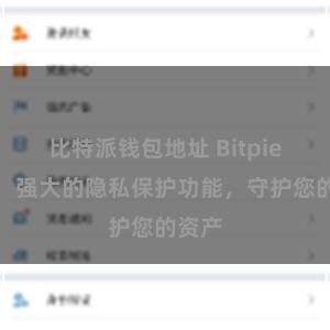 比特派钱包地址 Bitpie钱包：强大的隐私保护功能，守护您的资产