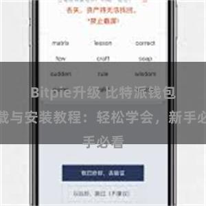 Bitpie升级 比特派钱包下载与安装教程：轻松学会，新手必看