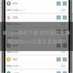 Bitpie轻松下载 如何通过比特派(Bitpie)设置交易加速？