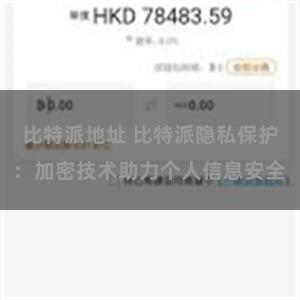 比特派地址 比特派隐私保护：加密技术助力个人信息安全
